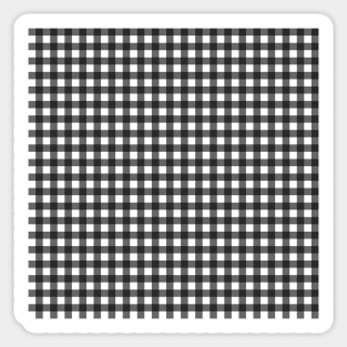 Black and White Plaid Pattern Sticker